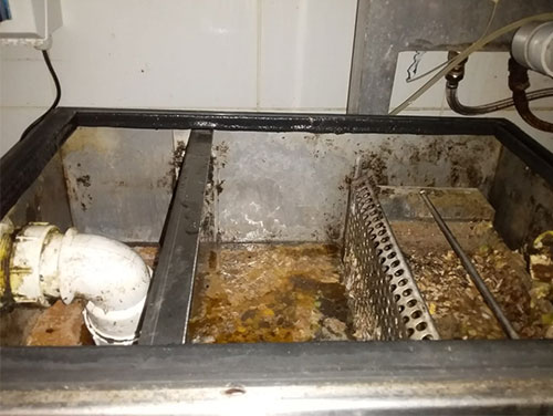 Grease Trap Cleaning Service - Before Service